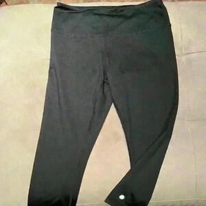 Zella High Waisted Crop Leggings, Black, L